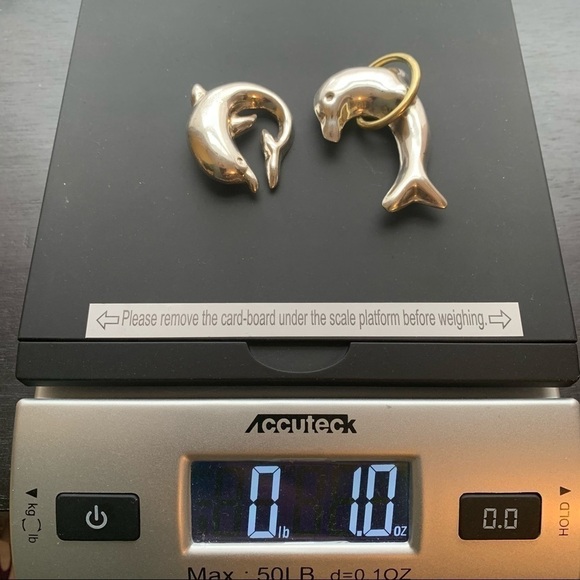 Vintage | Set of 2 Playful Dolphins Sterling by Laura Silver 925 Pins Brooches - Picture 2 of 8